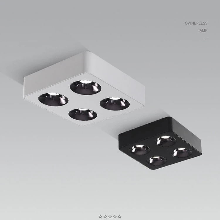 T02（白色）防眩明装射灯18W【不包安装】库存尾货（铁二）