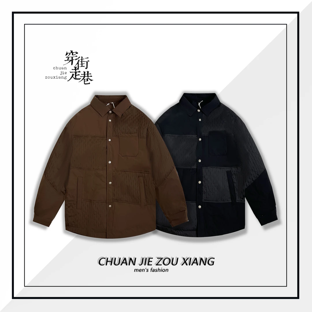 冬季蓄温锁暖轻奢休闲宽松翻领百搭羽绒服夹克外套