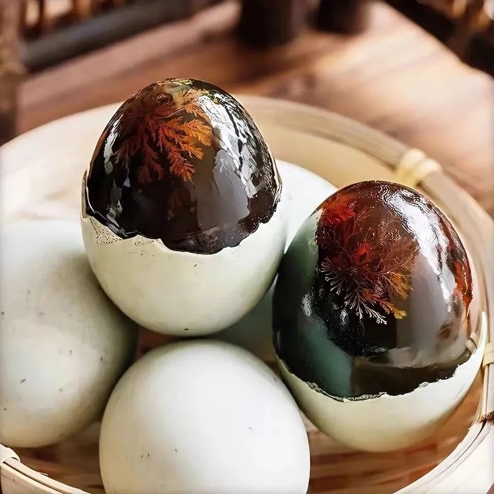 溏心松花蛋皮蛋无铅工艺农家散养鸭皮蛋凉拌即食腌制江西特产皮蛋