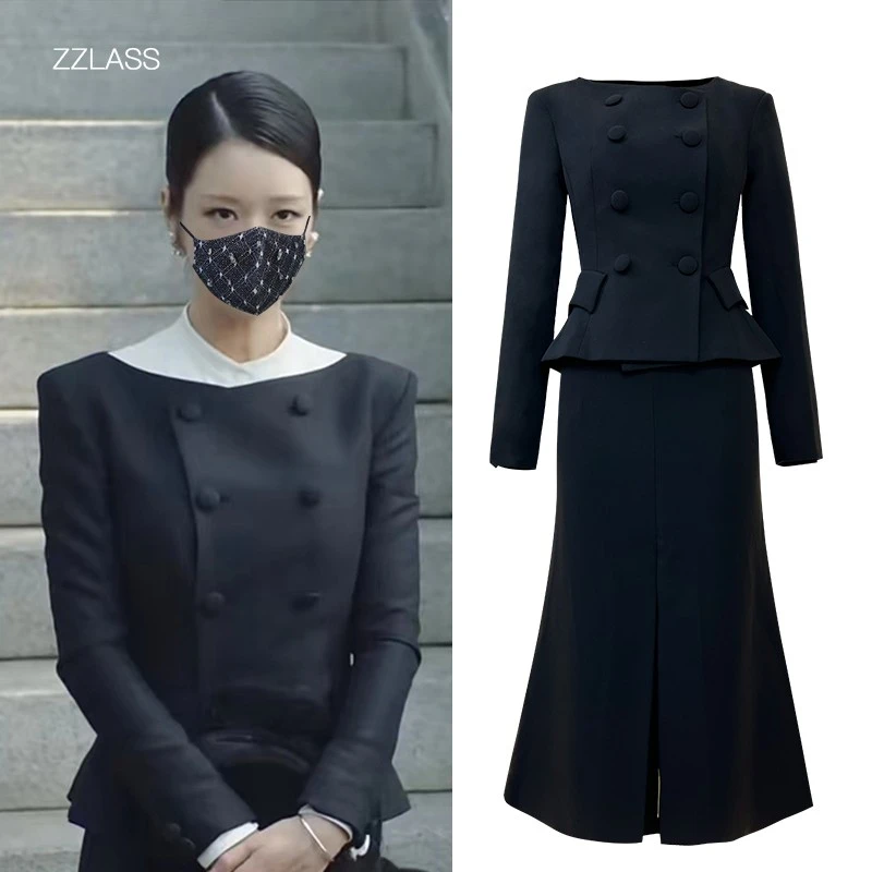 西装裙上衣外套半身裙鱼尾裙夏娃徐睿知同款套装小西服财阀千金