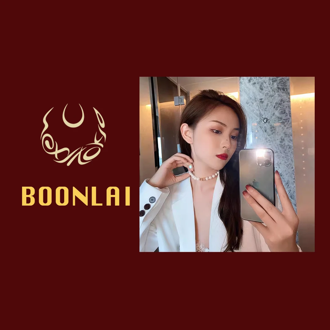 铜合金仿珍珠项链 Boonlai 气质白色珠珠字母项链1799