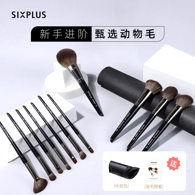 SIXPLUS/西朴西11支化妆刷套装眼影刷粉底刷腮红刷便携刷
