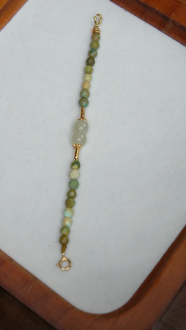 【闪购商品】绿松石手串银S925镶嵌手串