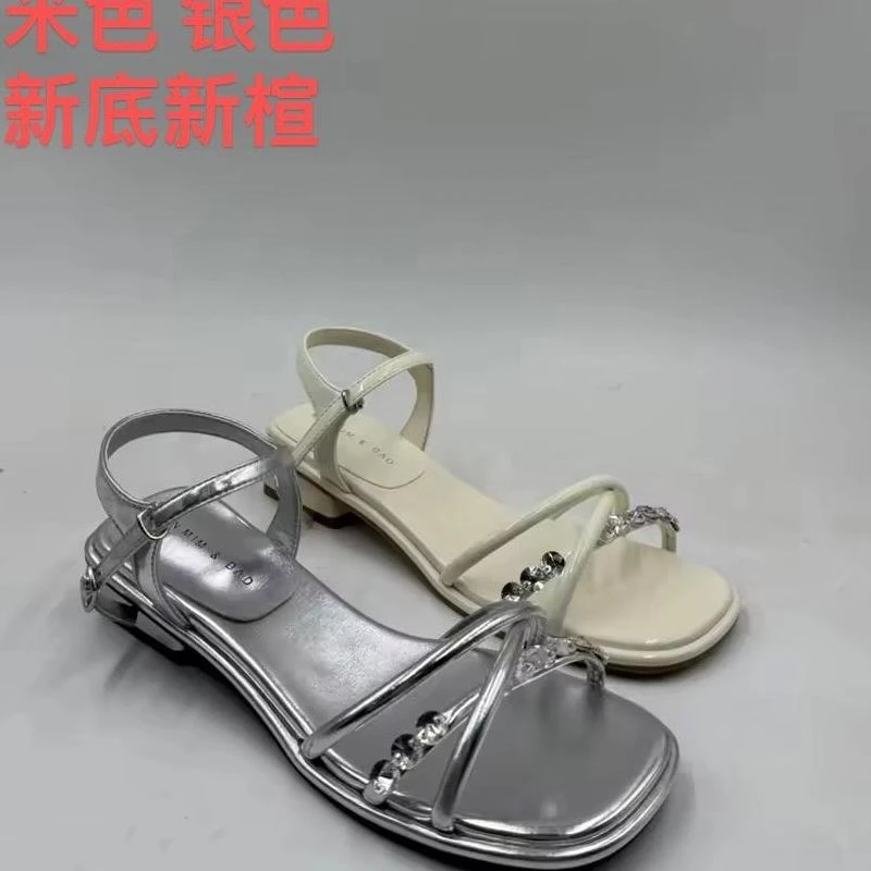 IEF/爱依服2024新款夏季方头露趾粗跟凉鞋5527-58961-