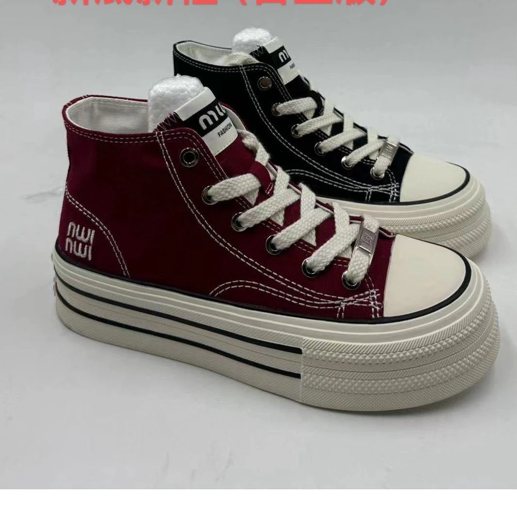 IEF/爱依服2024新款秋季女圆头高帮帆布鞋5701-9625-1-