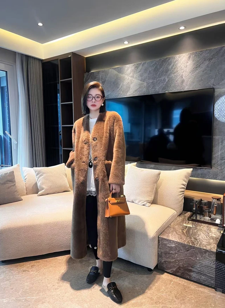 2024新款豹纹西装领长款时尚轻奢女装洋气外套高端显瘦气质爆款