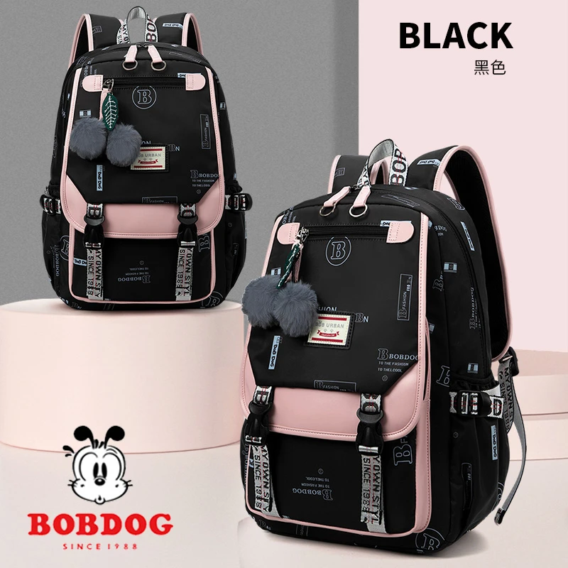 巴布豆书包女超轻护脊小学生34-56年级初高中生12-18岁减负双肩包