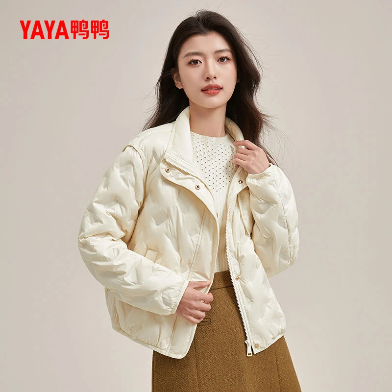 【轻薄款系列】2024年秋冬款小个子休闲立领短款保暖女士外套