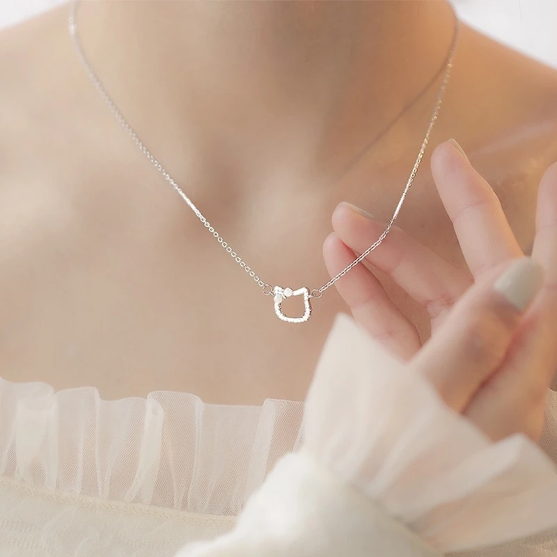 合金项链 KT猫项链轻奢可爱小众ins甜美项链