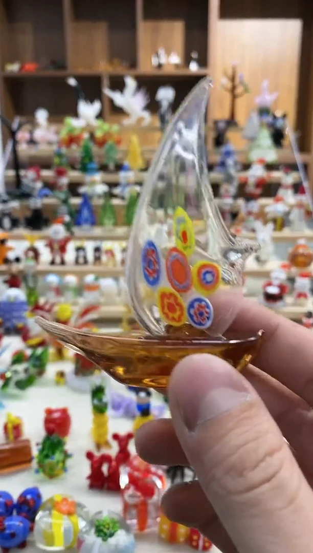 【闪购商品】密胺琉璃帆船