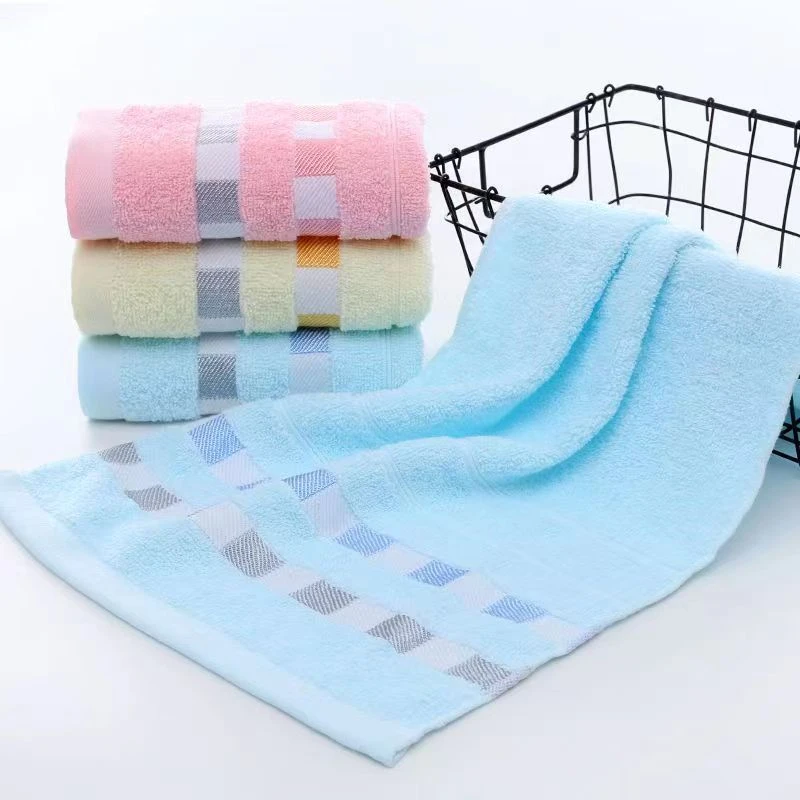 3条全棉毛巾柔软高档酒店成人家用学生吸水加厚日用加长擦脸健身
