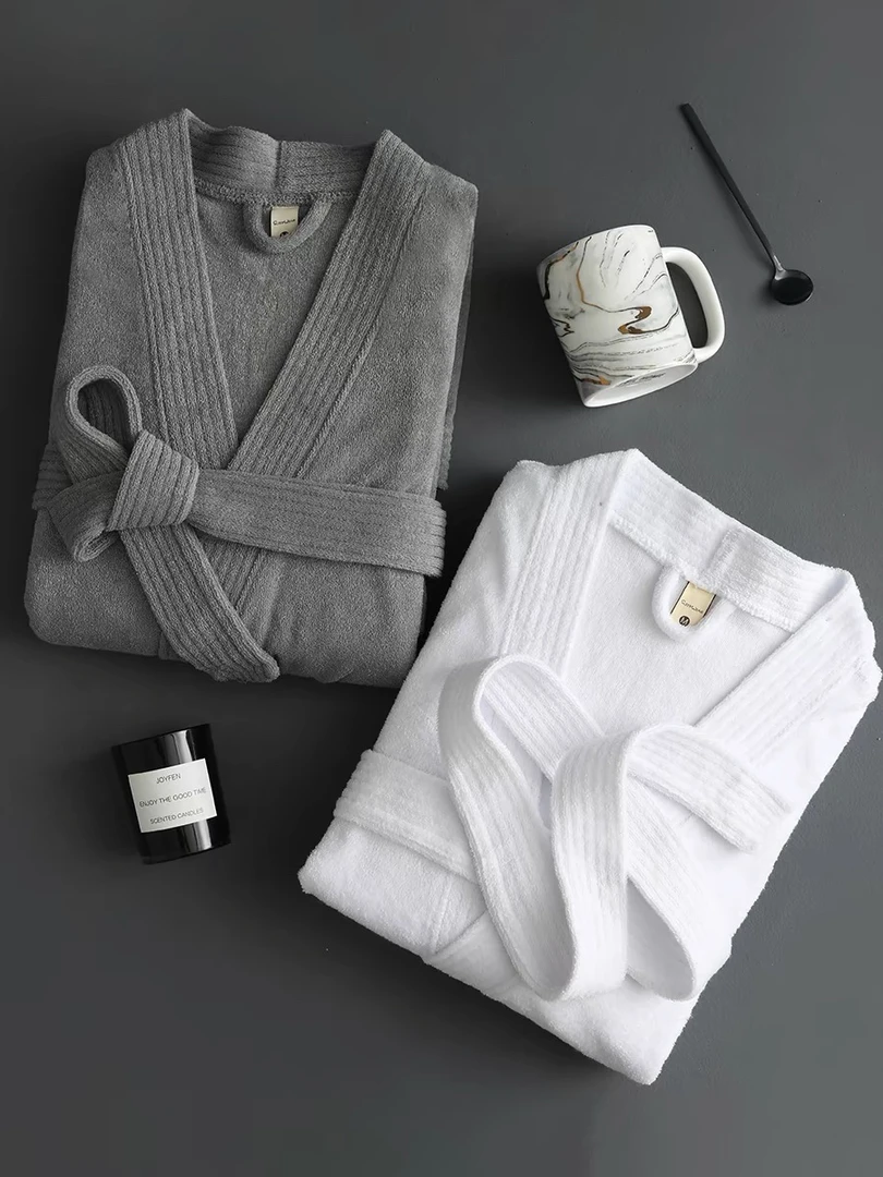 睡衣春秋睡袍浴袍浴衣大码男士家居服情侣宽松长款长袖春夏毛巾布