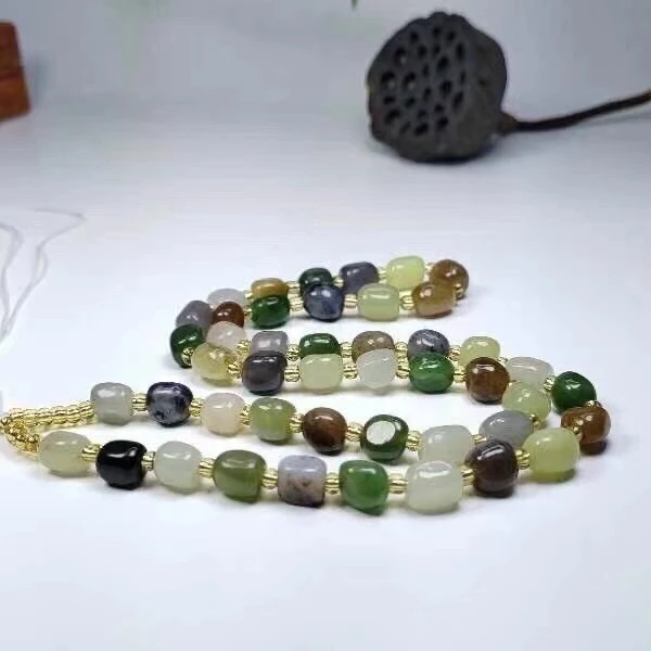 和田玉编绳随形（多宝带隔珠）款式随机不指定多样性拍一发一