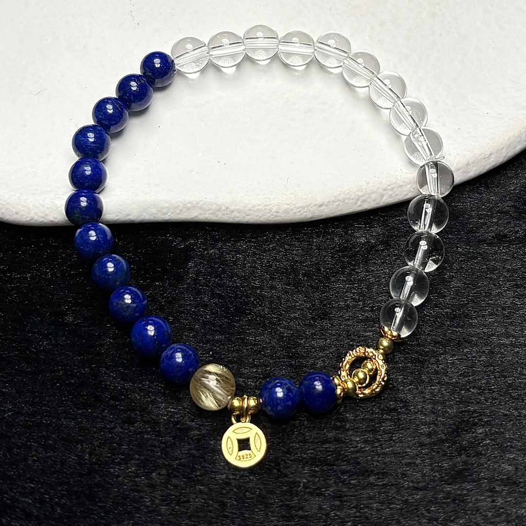 【好听】水晶925银手串（天然珠宝多样性发其一）