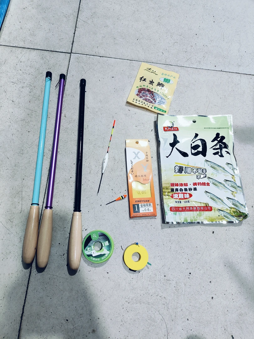 小物钓，一个钩，主线，七星漂线组，鱼食