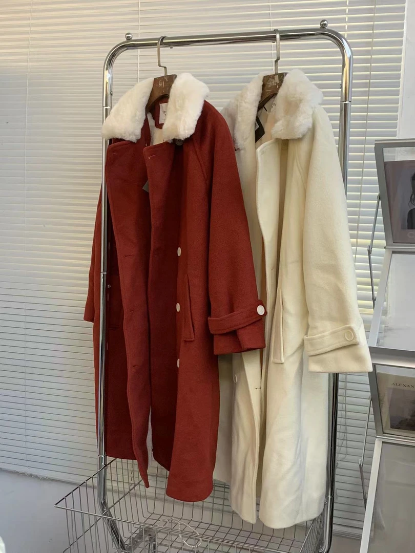 小妳XiaoNi———（冬款毛领呢子外套2140731）