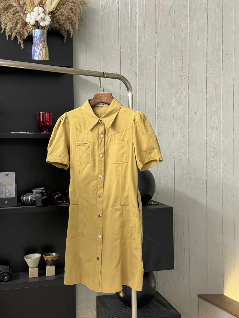 小妳XiaoNi———（夏款双排扣连衣裙2321088）