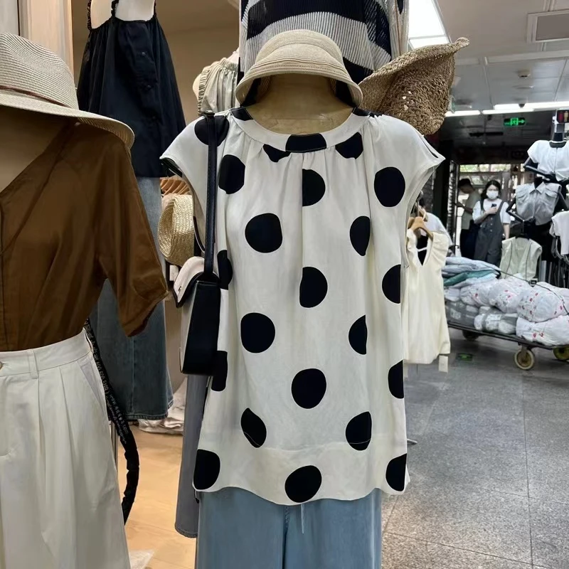小妳XiaoNi———（夏款波点衬衫2321750）