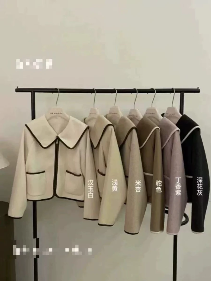 小妳XiaoNi———（冬款娃娃领呢子外套1440370/2340199）