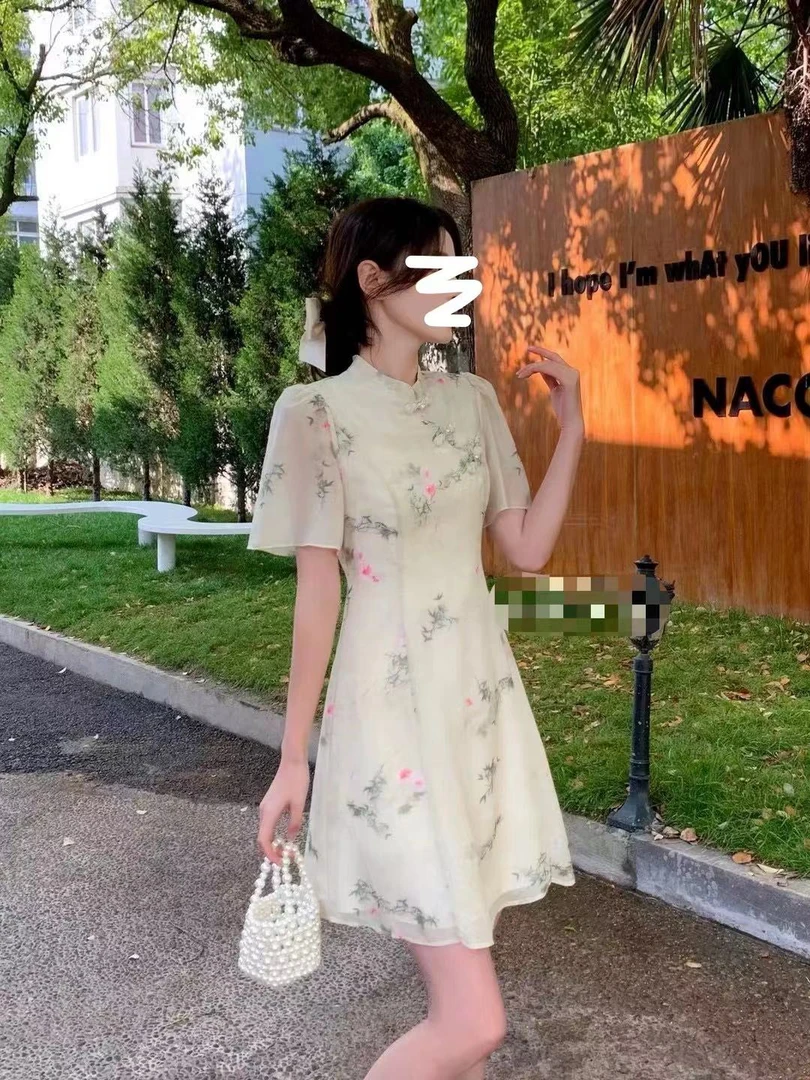 小妳XiaoNi———（夏款盘扣连衣裙2321506）