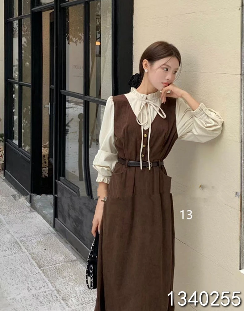 小妳XiaoNi———（冬款假两件连衣裙1340255）