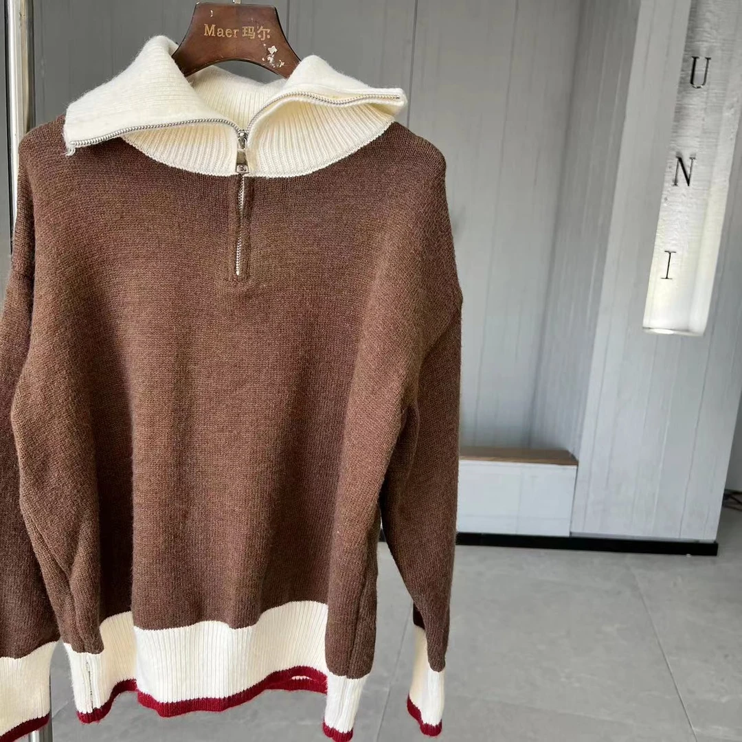 小妳XiaoNi———（冬款拼色毛衣2240423）