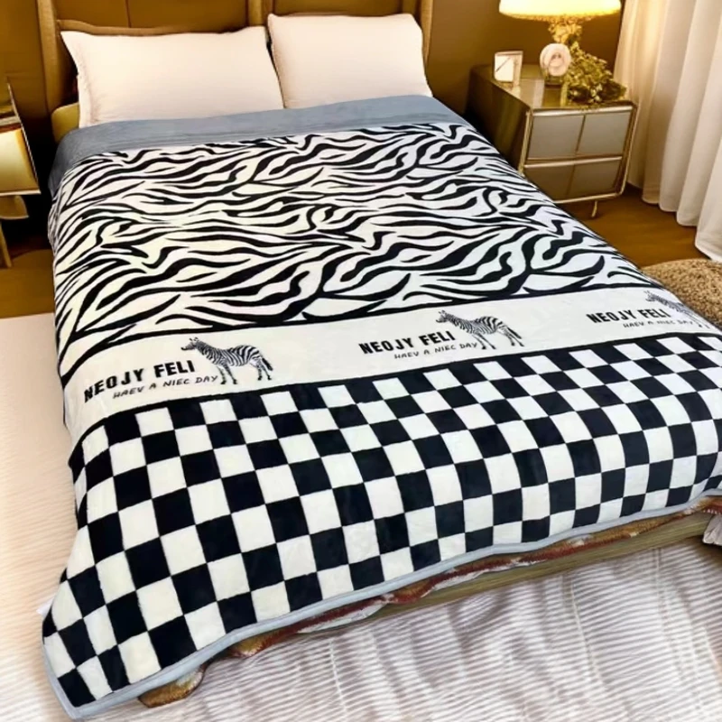 2.3*2.0【山姆时尚高端斑马纹春秋被】加厚双人柔软机洗春秋被