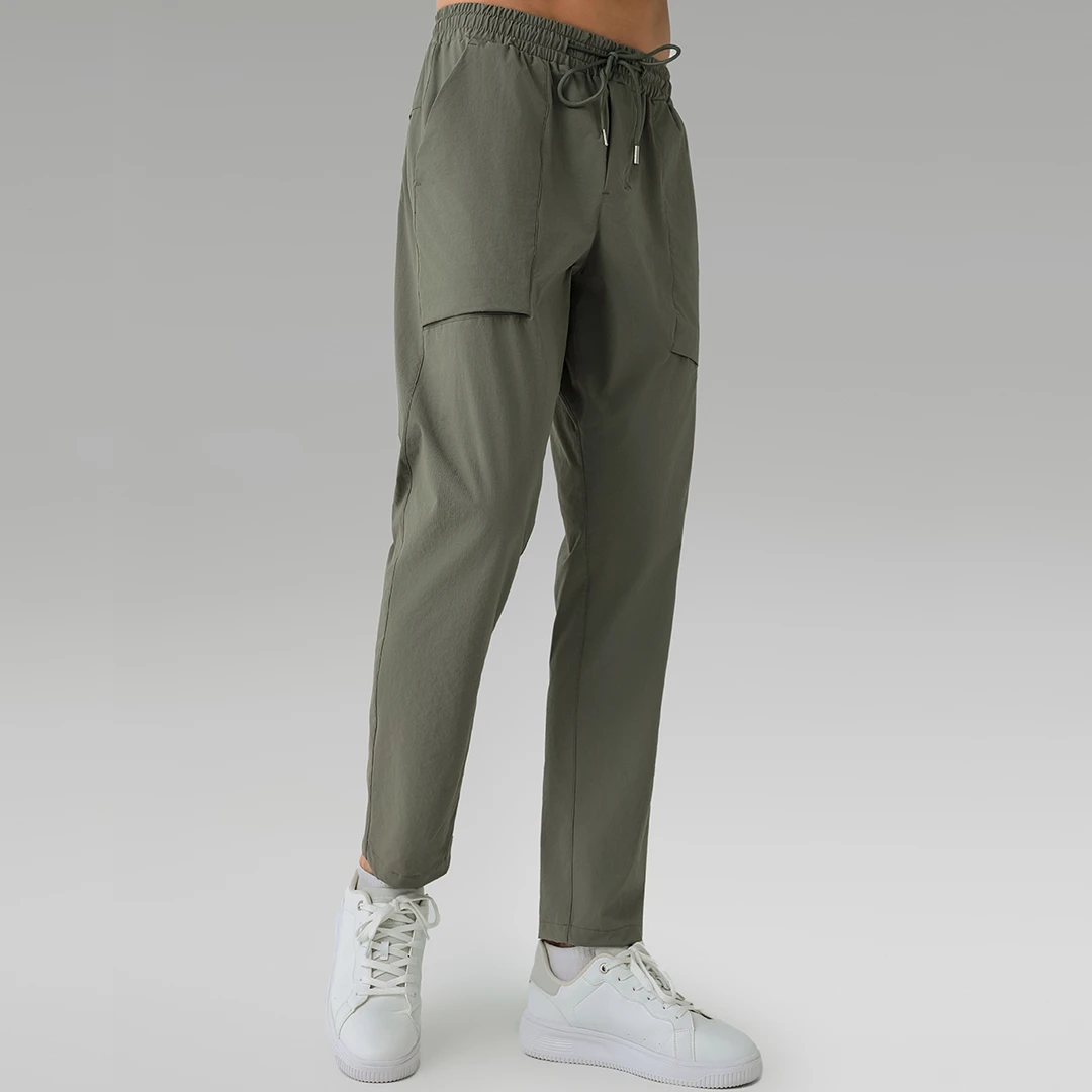 LULU Bowline男士运动休闲裤系带口袋户外健身宽松速干透气工装裤