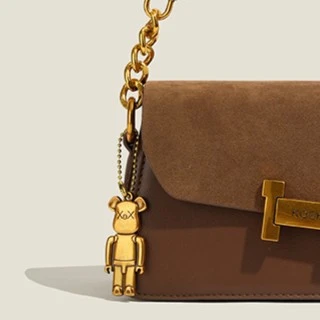 2023时尚百搭潮流小包包女士单肩轻奢棕色斜挎包0169