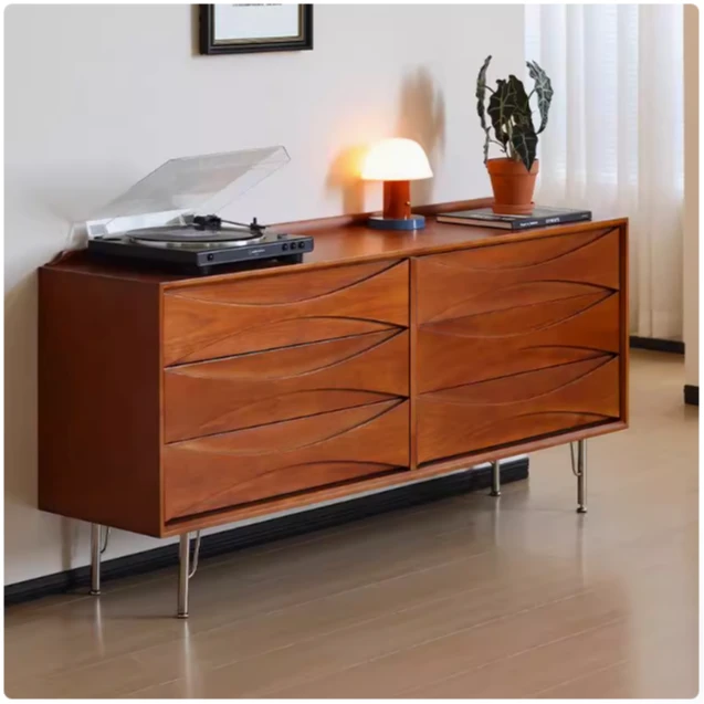 MCM樱桃木六斗柜储物柜中古客厅餐厅边柜