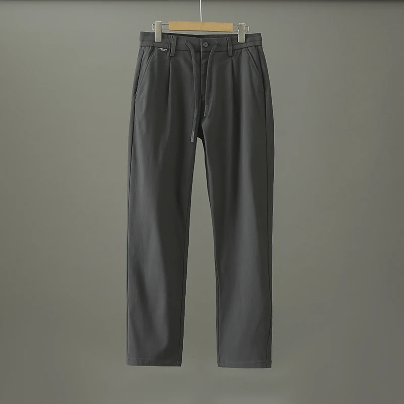 HK583剪标时尚抽绳松紧腰舒适百搭六面弹休闲裤