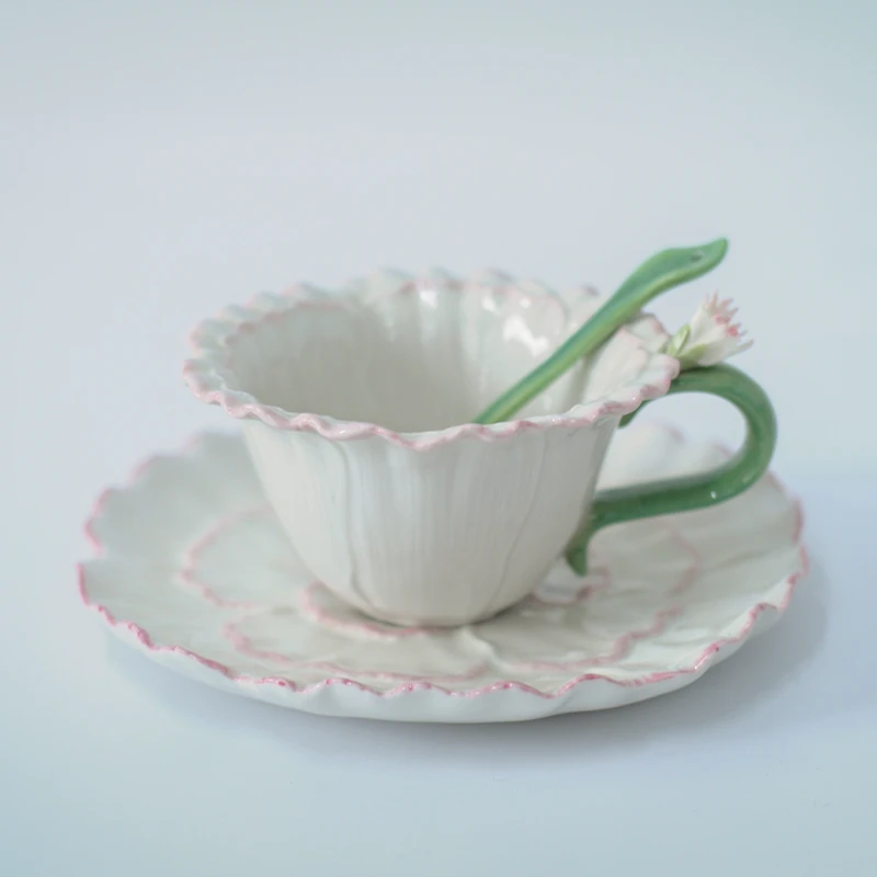 0125/COSMOS紫红色礼盒C403现货康乃馨茶杯碟摆件送礼专柜正