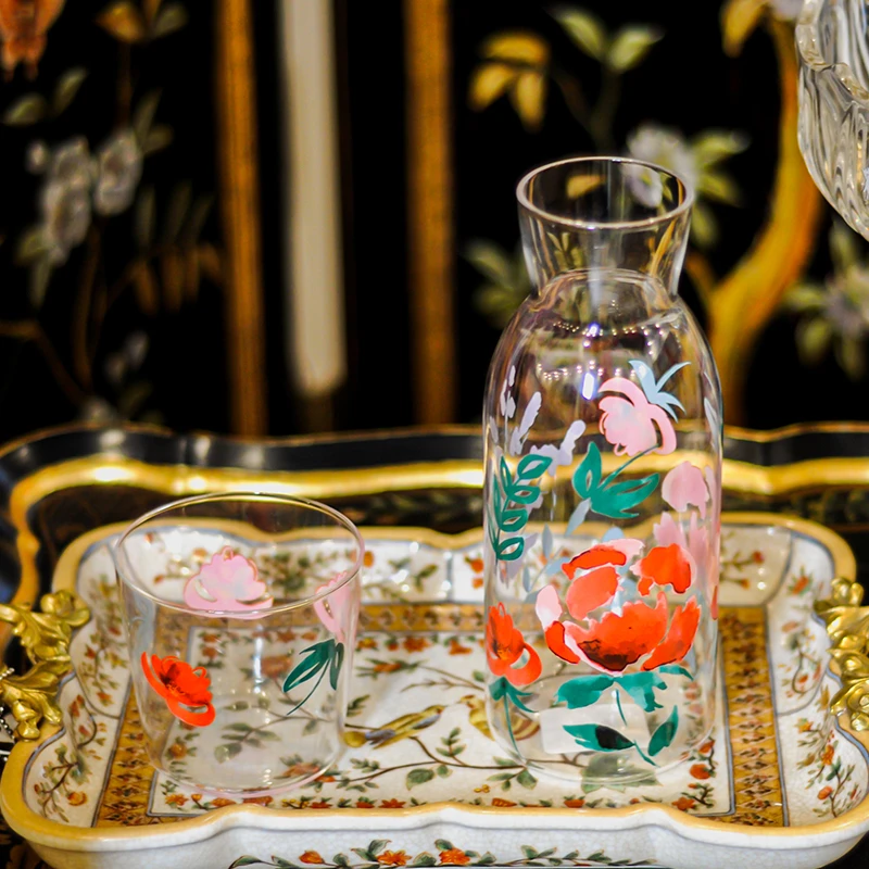 0012耐热高硼硅北欧杯套装欧式家居厨房好物大容量创意家用小清新