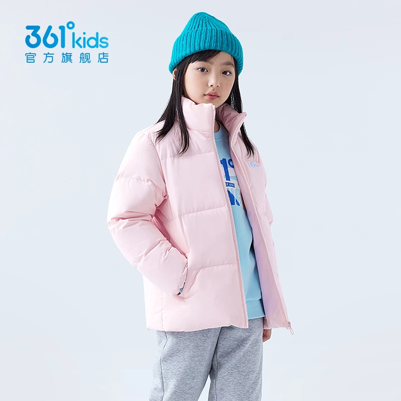 361°童装中长儿童羽绒服2024冬季新款中大童保暖女童外套防风保暖