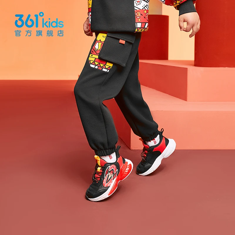 361°儿童童装针织裤冬季小童运动裤子萌娃长裤