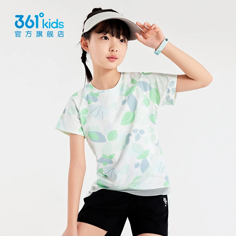 清仓高能感361°儿童童装女童短袖2025夏T恤中大童上衣冰肤透气