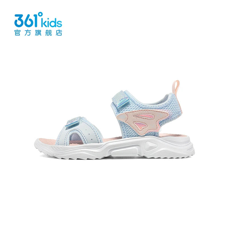 【商场同款】361°童鞋女童沙滩凉鞋2025夏季款中大童魔术贴凉鞋露趾