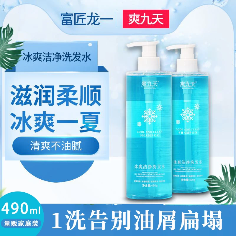 夏日冰感冰爽洁净洗发水留香持久男女冰爽清凉舒缓头皮去屑洗发水