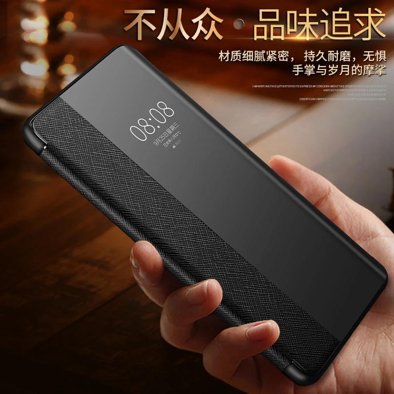 华为mate30rs手机壳翻盖真皮mata30pro保护套5gmeta20皮套30RS保