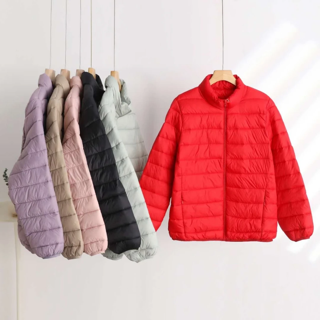 冬季保暖轻便休闲女士泡芙立领棉服