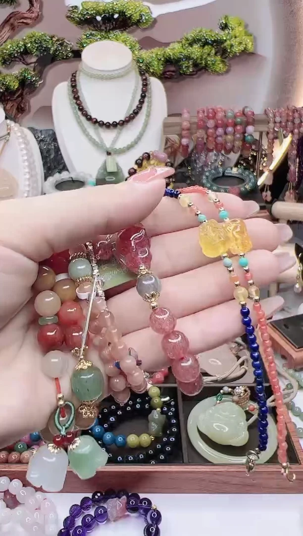 【闪购商品】石英质玉手链未镶嵌随发手链12