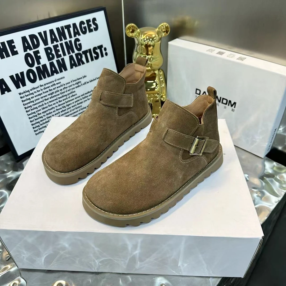 DAJINDM大码定制女鞋40-43新款舒适平底单靴