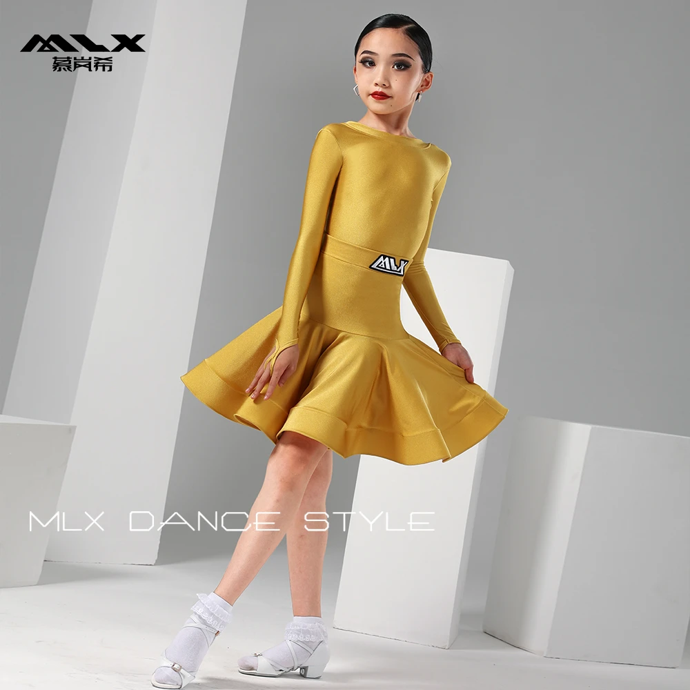 慕岚希竞赛级规定服8921新款拉丁舞女童比赛考级服装