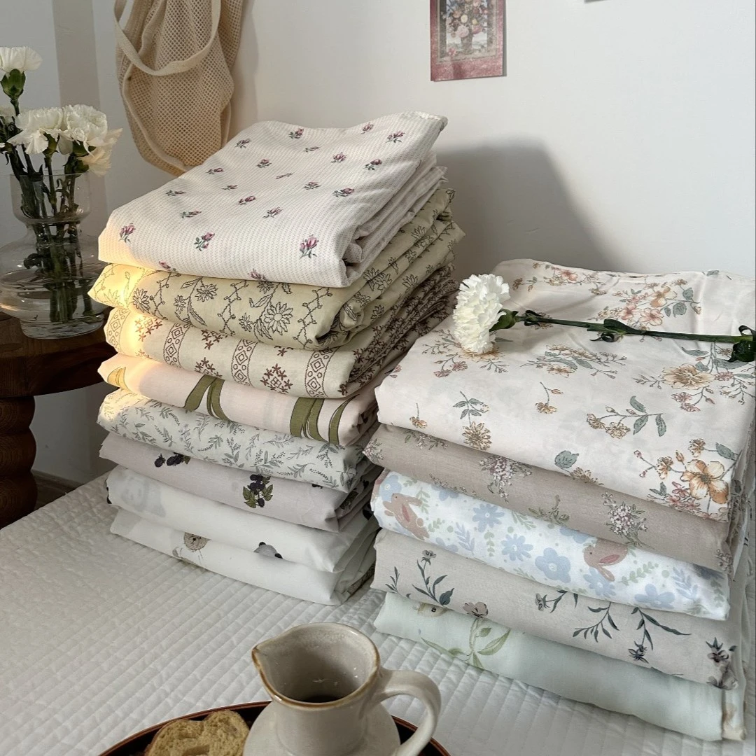 单品被套纯棉小清新小碎花全棉纯棉绗缝单件被套简约单人双人被罩