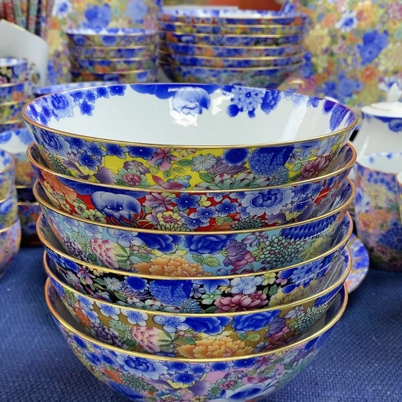 【闪购商品】陶瓷碗16厘米一套混色
