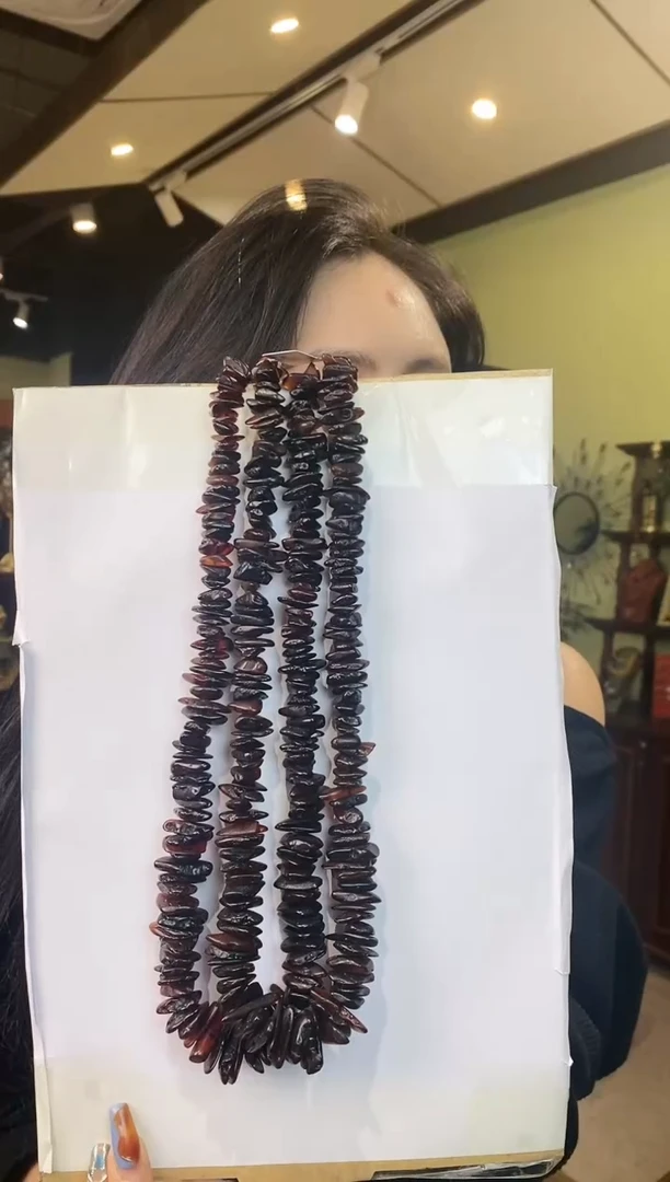 【闪购商品】琥珀颈饰未镶嵌多样性发一