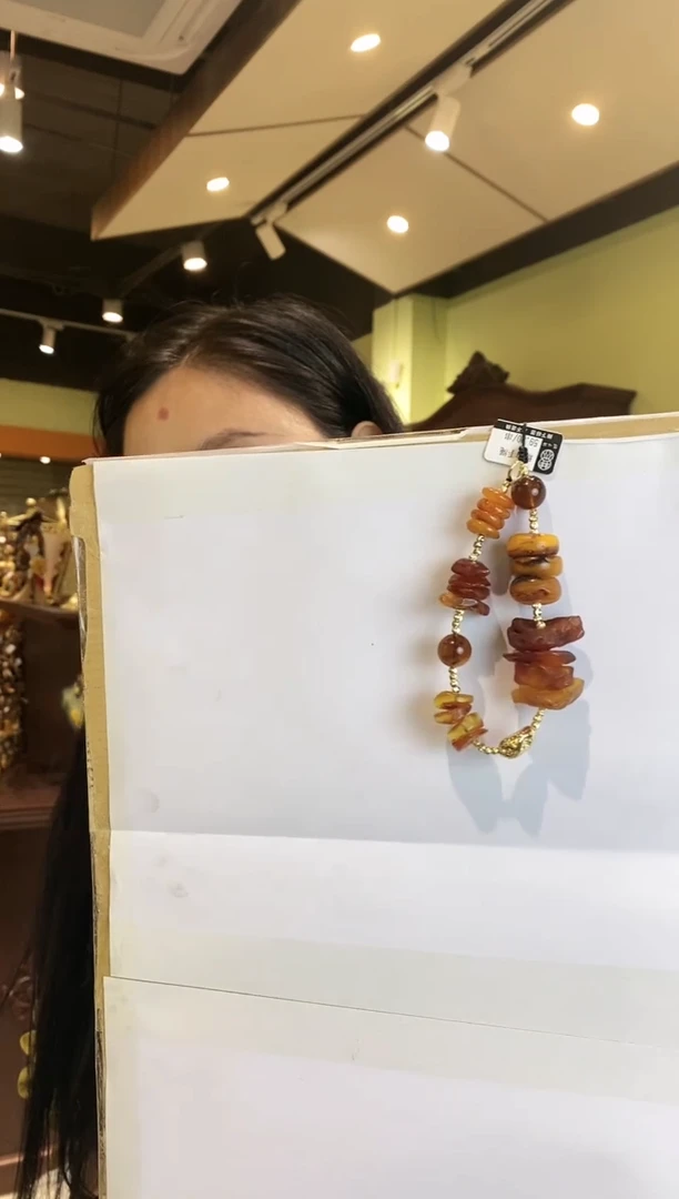 【闪购商品】琥珀手链未镶嵌多样性发一
