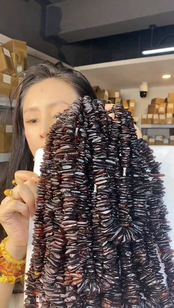 【闪购商品】琥珀颈饰未镶嵌多样性发一