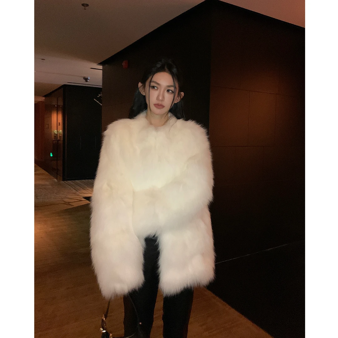 【现货】COCO LIMITED“岭南冬意”芬兰进口狐狸毛皮草外套女冬季保暖