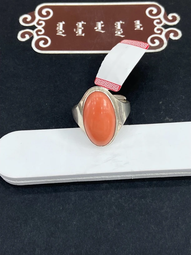 非金属亚克力戒指 真珊珊民族风手工银戒